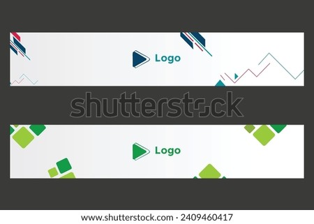 Classic corporate identity template design with shapes elegant professional business email signature | Modern professional business email signature social media cover template design | cover template