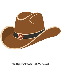 Classic Cowboy Hat Vector Illustration for Western Culture and Ranch Theme