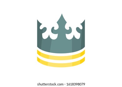 Classic Creative abstract symbol design vector template. Vintage Crown Logo Royal King Queen concept Logotype concept icon.
