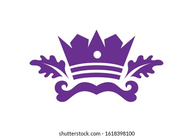 Classic Creative abstract symbol design vector template. Vintage Crown Logo Royal King Queen concept Logotype concept icon.