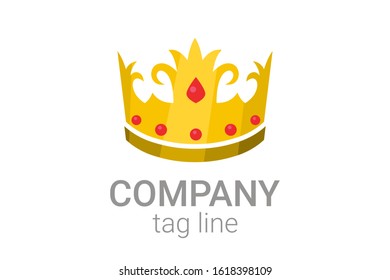 Classic Creative abstract symbol design vector template. Vintage Crown Logo Royal King Queen concept Logotype concept icon.