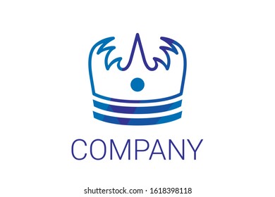 Classic Creative abstract symbol design vector template. Vintage Crown Logo Royal King Queen concept Logotype concept icon.
