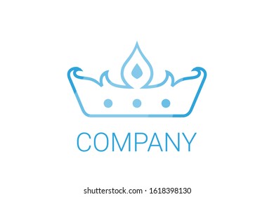 Classic Creative abstract symbol design vector template. Vintage Crown Logo Royal King Queen concept Logotype concept icon.