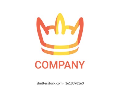 Classic Creative abstract symbol design vector template. Vintage Crown Logo Royal King Queen concept Logotype concept icon.