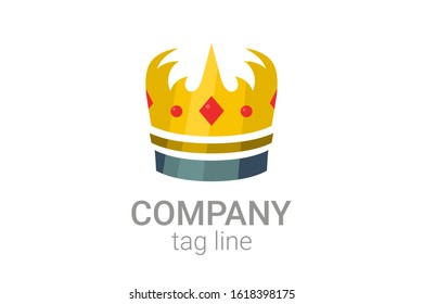Classic Creative abstract symbol design vector template. Vintage Crown Logo Royal King Queen concept Logotype concept icon.