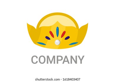Classic Creative abstract symbol design vector template. Vintage Crown Logo Royal King Queen concept Logotype concept icon.