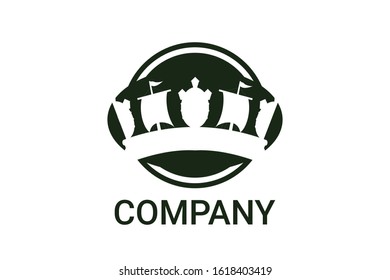 Classic Creative abstract symbol design vector template. Vintage Crown Logo Royal King Queen concept Logotype concept icon.