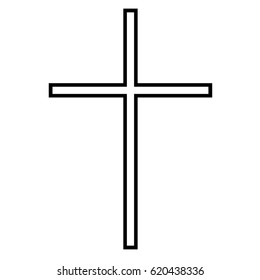 Classic cross christianity classic vector.