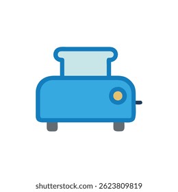 A classic culinary icon representing a toaster, essential for breakfast.