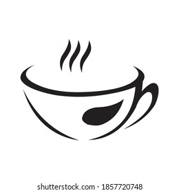 classic cup of coffee logo