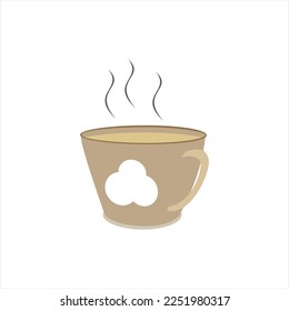 classic cup filled with warm drink