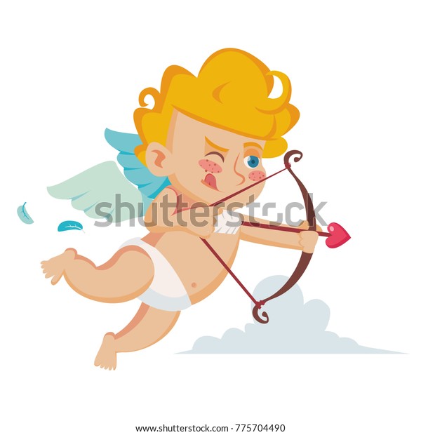 Classic Cupid Vector Cupids Silhouette Valentine Stock Vector Royalty Free 775704490 5842