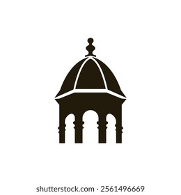 classic cupola dome icon vector