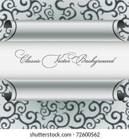 Classic curled wallpaper