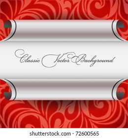 Classic curled wallpaper