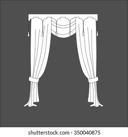 classic curtains . curtains . lambrequin .