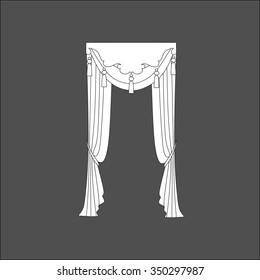 classic curtains . curtains . lambrequin 