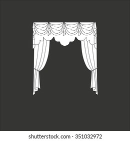 classic curtains . curtains . lambrequin