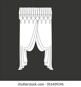 classic curtains . curtains . lambrequin