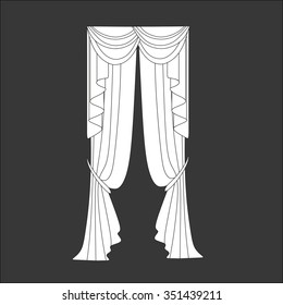 classic curtains . curtains . lambrequin