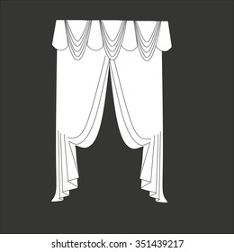 classic curtains . curtains . lambrequin