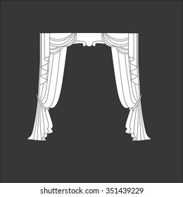 classic curtains . curtains . lambrequin