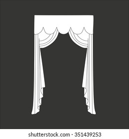 classic curtains . curtains . lambrequin