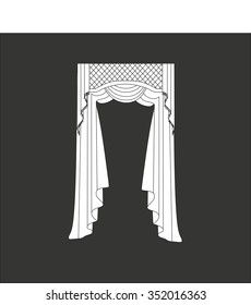 classic curtains . curtains . lambrequin