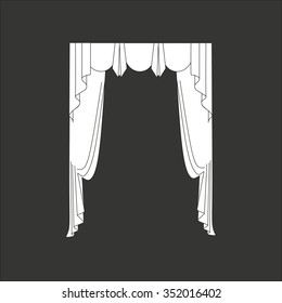 classic curtains . curtains . lambrequin