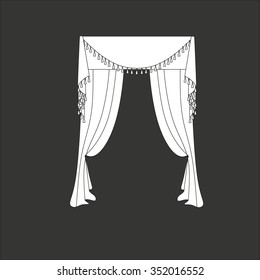 classic curtains . curtains . lambrequin