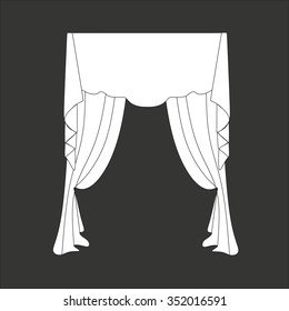 classic curtains . curtains . lambrequin