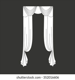 classic curtains . curtains . lambrequin