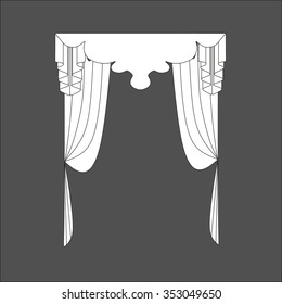 classic curtains . curtains . lambrequin