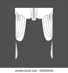 classic curtains . curtains . lambrequin