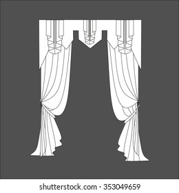 classic curtains . curtains . lambrequin