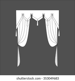 classic curtains . curtains . lambrequin