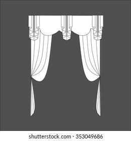 classic curtains . curtains . lambrequin