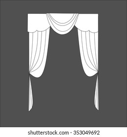 classic curtains . curtains . lambrequin