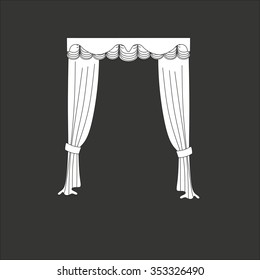 classic curtains . curtains . lambrequin