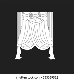 classic curtains . curtains . lambrequin