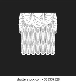 classic curtains . curtains . lambrequin