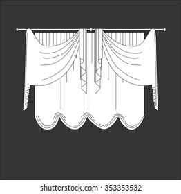 
classic curtains . curtains . lambrequin