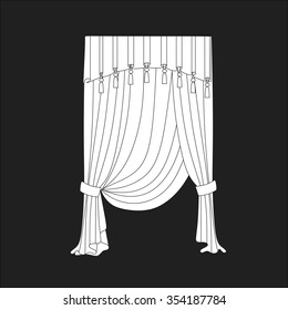 classic curtains . curtains . lambrequin
