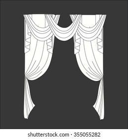 classic curtains . curtains . lambrequin