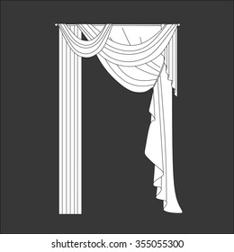 classic curtains . curtains . lambrequin