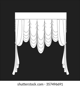 classic curtains . curtains . lambrequin