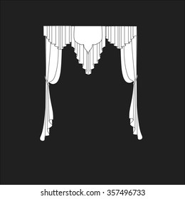 classic curtains . curtains . lambrequin