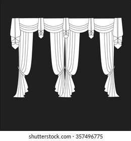 classic curtains . curtains . lambrequin