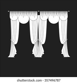 classic curtains . curtains . lambrequin