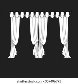 classic curtains . curtains . lambrequin